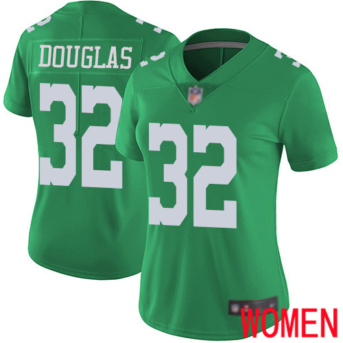 Women Philadelphia Eagles 32 Rasul Douglas Limited Green Rush Vapor Untouchable NFL Jersey Football